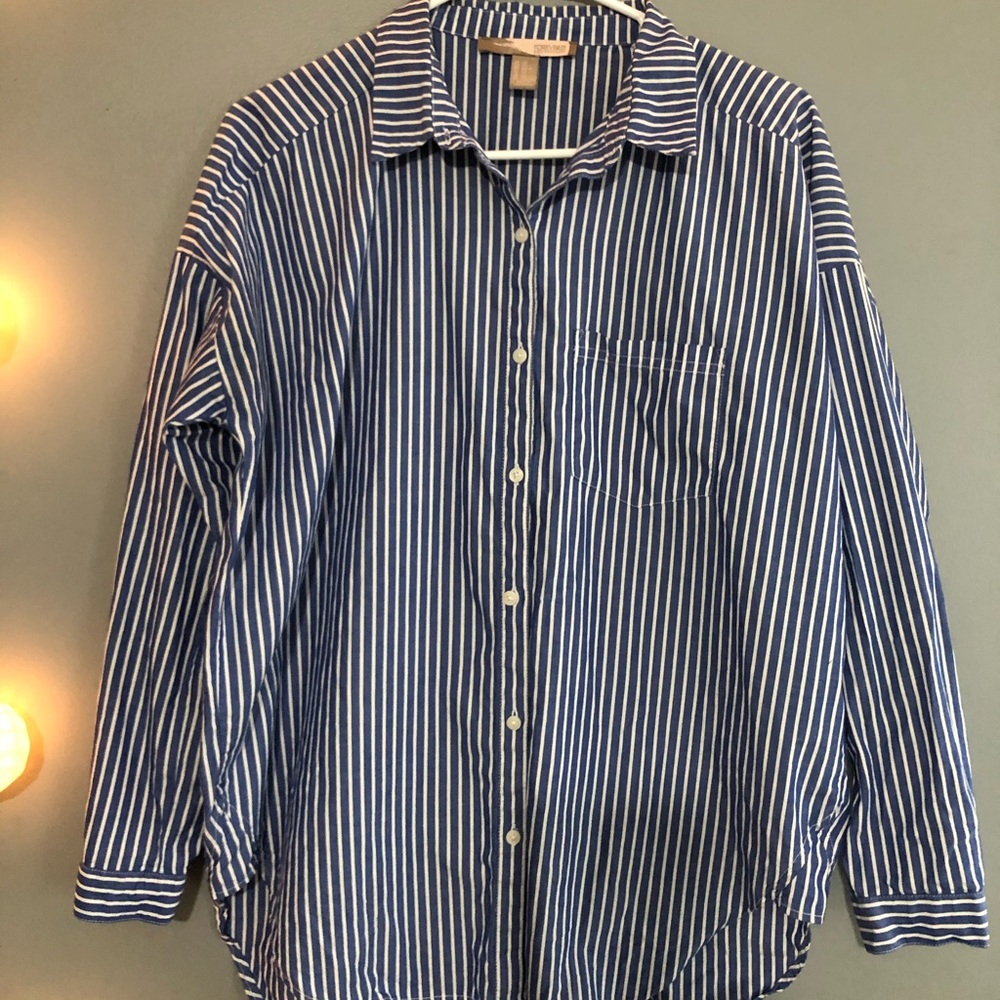 Forever 21 Button Down Over Sized Shirt